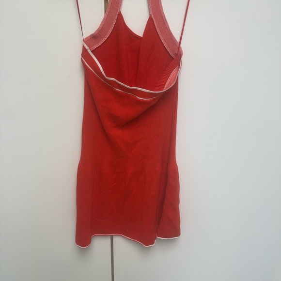 Red Halter Mini Dress - Picture 4 of 5